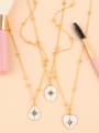 thumb Copper With Cubic Zirconia Fashion Oval heart dropwater Necklaces 4