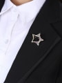thumb Copper With Cubic Zirconia  Delicate Star Lapel Pins & Brooches 3