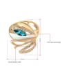 thumb High Quality 18K Gold Plated Austria Crystal Ring 1
