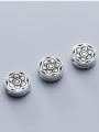 thumb 925 Sterling Silver With Antique Silver Plated Vintage Flower Beads 1