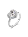 thumb Charming Heart Shaped Austria Crystal Ring 0