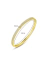 thumb Copper  With Gold Plated Simplistic Double Row zircon Bangles 4