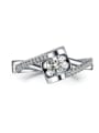 thumb Personality Wedding Accessories Ring with Shining Zircon 0