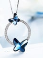 thumb Butterfly Shaped Crystal Necklace 3