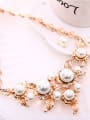 thumb Alloy Rose Gold Plated Fashion Artificial Pearls Two Pieces Jewelry Set 1