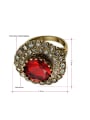 thumb Personality Red 18K Gold Plated AAA Zircon Ring 1