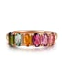 thumb Natural Color Stones Fashion Silver Ring 0