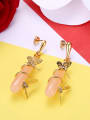 thumb 18K Gold Women Personality Butterfly Shaped drop earring 2