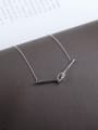 thumb Simple Knot Silver Women Necklace 2