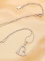 thumb Copper Alloy White Gold Plated Fashion Love Two Pieces Zircon Jewelry Set 3