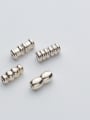 thumb 925 Sterling Silver With Silver Plated Twisted screw Snap Settings 0