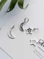 thumb 925 Sterling Silver With Antique Silver Plated Trendy Moon star Charms 0