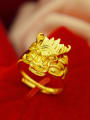 thumb Exquisite Gold Plated Dragon Shaped Ring 0