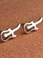 thumb Sweetly Guitar Shaped Women Stud Earrings 3