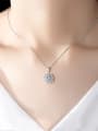 thumb Copper With Platinum Plated Cute Flower Necklaces 0