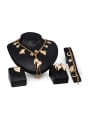 thumb Alloy Imitation-gold Plated Fashion Heart-shaped Four Pieces Jewelry Set 0