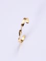 thumb Titanium With Gold Plated Personality Irregular Free Size Bangles 1
