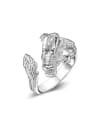 thumb Silver Plated Animal Shaped Fashion Opening Ring 0