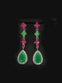 thumb Gold Plated Retro Party Drop Chandelier earring 0