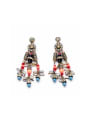 thumb Luxury Irregular Alloy Drop Chandelier earring 0