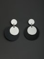 thumb A Platinum Plated Stylish Drop drop Earring Of Round 0