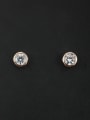 thumb Fashion Rose Plated Round Studs stud Earring 0