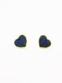 thumb Heart style with Gold Plated Copper Zircon Studs stud Earring 0