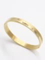 thumb Gold  Bangle with Stainless steel Zircon    63MMX55MM 0