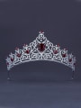 thumb Custom Red Heart Wedding Crown with Platinum Plated 0