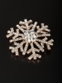 thumb Personalized Gold Plated White Rhinestone Lapel Pins & Brooche 0