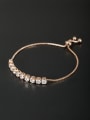 thumb White Round Youself ! Rose Plated Zircon Bracelet 0