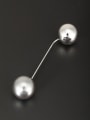 thumb Blacksmith Made Platinum Plated Beads Round Lapel Pins & Brooche 0