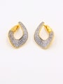 thumb Gold Plated Copper Zircon Studs stud Earring 0
