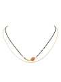 thumb Gold Plated Copper Stone Gold Necklac 0