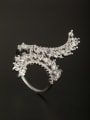 thumb GODKI Luxury Women Wedding Dubai Model No 1000002905 The new Platinum Plated Copper Zircon Ring with White 0