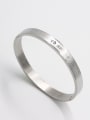 thumb A Stainless steel Stylish   Bangle Of    63MMX55MM 0