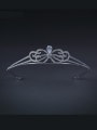 thumb Model No 1000001721 A Platinum Plated Stylish Zircon Wedding Crown Of 0