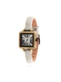 thumb 24-27.5mm size Alloy Square style Genuine Leather Women's Watch 0