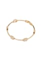 thumb The new Gold Plated Zinc Alloy Square Bracelet with Gold 0