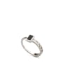 thumb Rust Square Band band ring with Silver-Plated Stainless steel 0