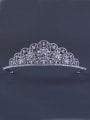 thumb Custom White Wedding Crown with Platinum Plated 0