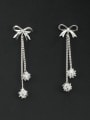 thumb Custom White Butterfly Drop drop Earring with Platinum Plated 0