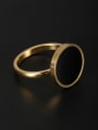 thumb Round Stainless steel Gold Ring 6-9# 1