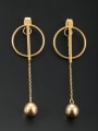 thumb Gold Round Youself ! Stainless steel Beads Drop drop Earring 0