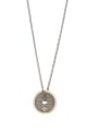 thumb Coffee Gold Plated Brass Round Copper Beautiful necklace 2