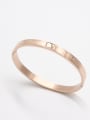 thumb Personalized Stainless steel Rose   Bangle  59mmx50mm 0