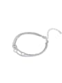 thumb Custom Silver Bracelet with Zinc Alloy 0