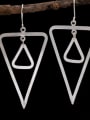 thumb Silver Triangle Silver Drop drop Earring 0