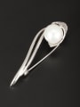 thumb Custom White Personalized Lapel Pins & Brooche with Platinum Plated 0