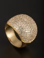 thumb Model No 1000002648 Gold Plated Copper Zircon White Ring 6#-9# 0